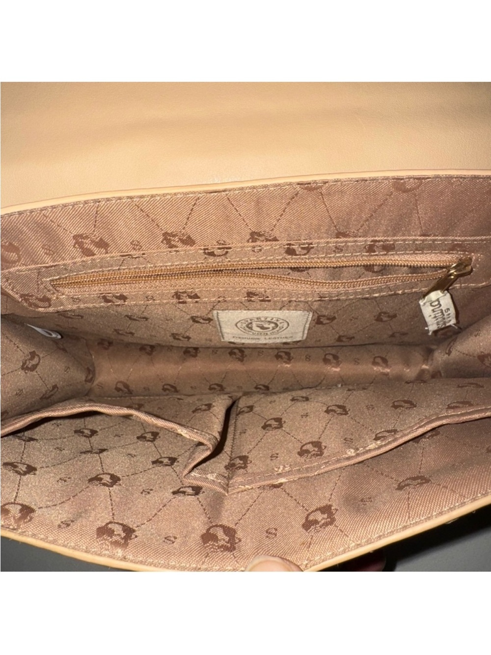 NWT Spartina 449 Blonde calf hair Croc-Embossed Flap Shoulder Bag with key chain - Picture 11 of 15